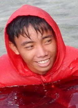 wet anorak skyblue adventure swimming mindoro